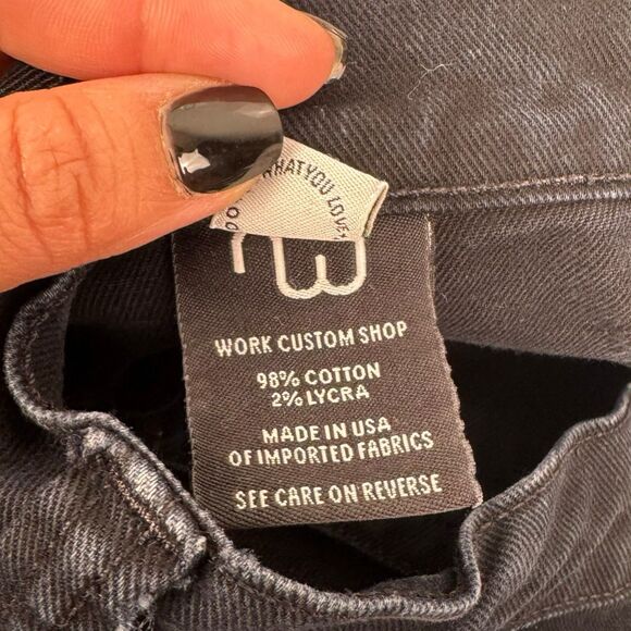 WORK Custom Shop Women’s Gold Zippers Skinny Moto Dark Wash Jeans size 28 0082 - Picture 10 of 11